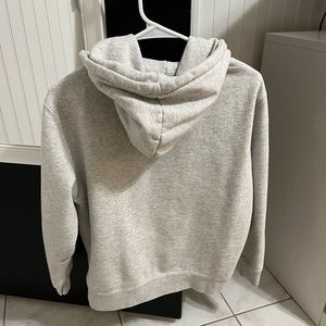 Brandy Melville gray zip up sweatshirt!